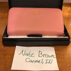 Prada Saffiano Zippy Wallet